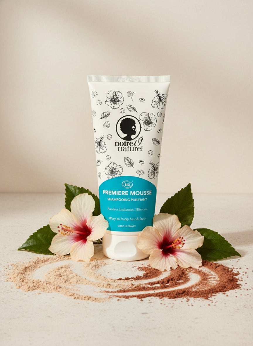 Shampooing PREMIÈRE MOUSSE purifiant poudres indiennes et hibiscus