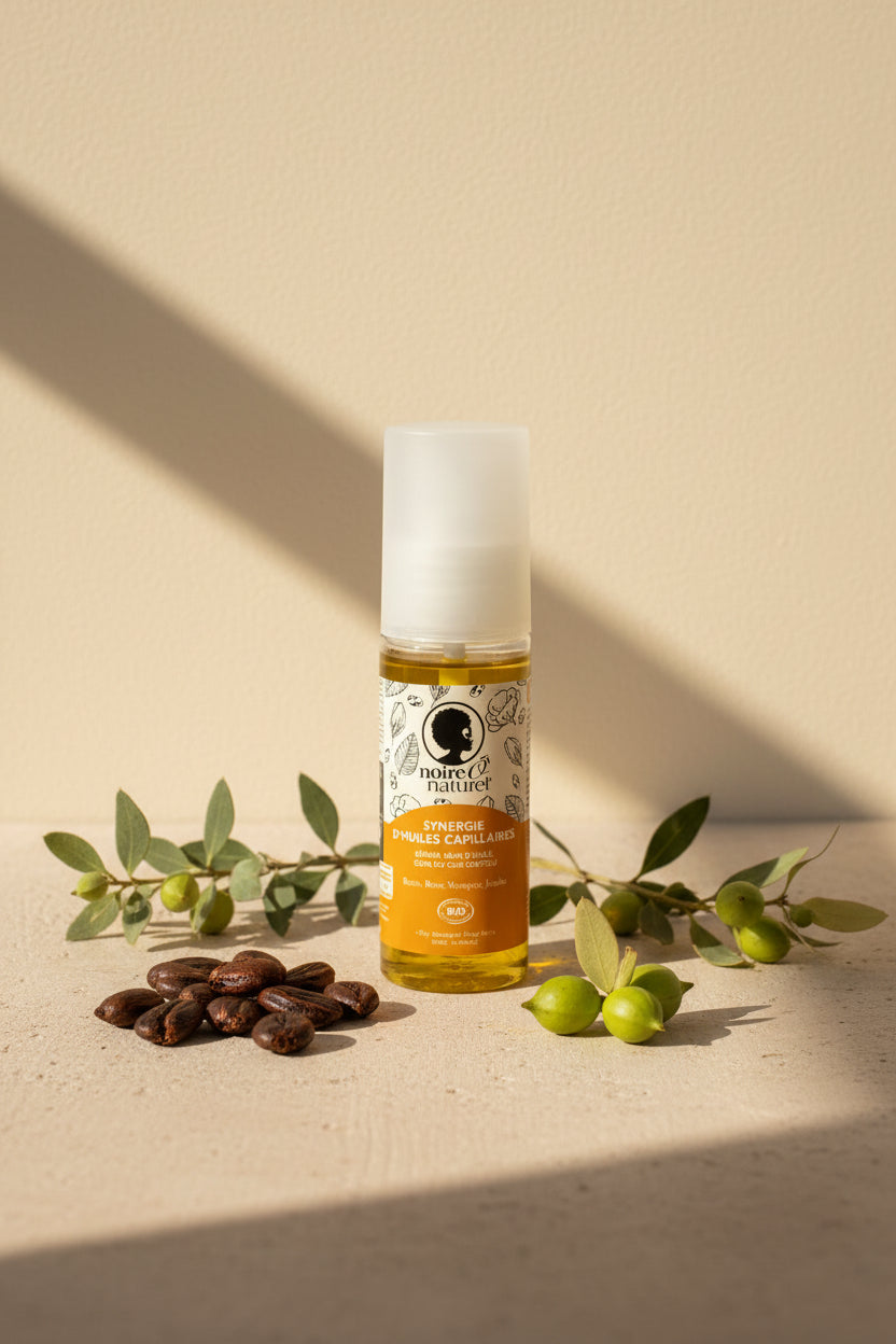 Huile nourrissante BIO 100% naturelle SYNERGIE D'HUILES CAPILLAIRES