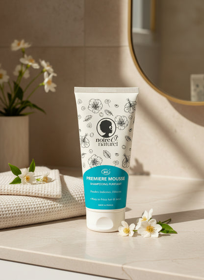 Shampooing PREMIÈRE MOUSSE purifiant poudres indiennes et hibiscus