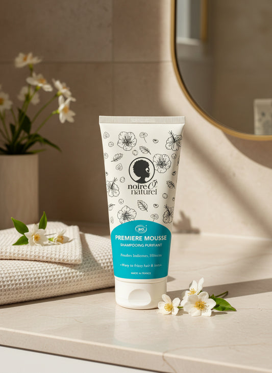 Shampooing PREMIÈRE MOUSSE purifiant poudres indiennes et hibiscus