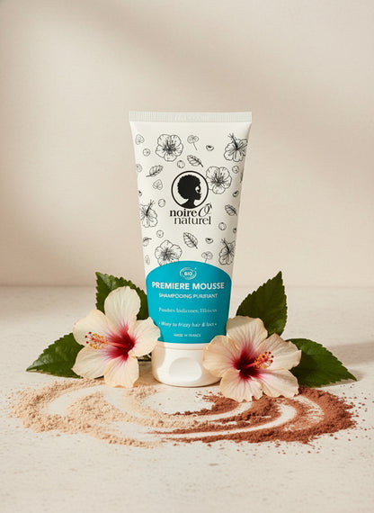 Shampooing PREMIÈRE MOUSSE purifiant poudres indiennes et hibiscus